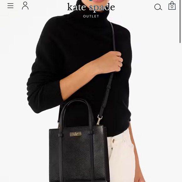 Kate Spade Black Mini Tote Bag NWT - Picture 9 of 11